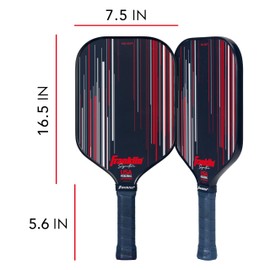 Franklin Sports Pro Pickleball Paddles - Signature Series Pro Pickleball Paddle with MaxGrit Surface - USA Pickleball (USAPA) Approved Tournament Pickleball Paddle - 13mm Polypropylene Core - Navy