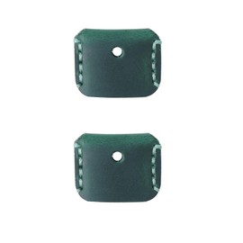 FuoooooGui(ふうぐい) Cowhide Key Cover Key Cap Key Holder Key Case Key Ring Strap Antique Leather Key Cap 2-Piece Cover Key Cover Leather Key Identification Key Decoration Ink Green