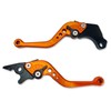 H215 Orange Honda Brake Clutch Levers 6 Adjustable Short Monkey