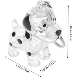 Transparent Dog Hair Storage Pendant For Bags Keys Secure Organizer For Pet Hair Souvenir Visible Memory Holder