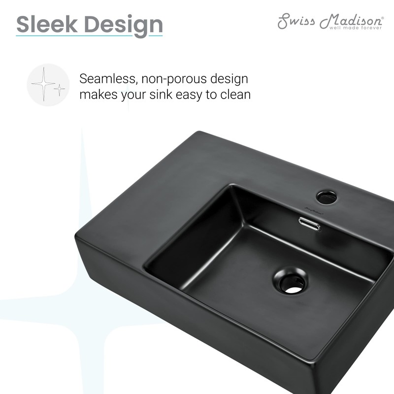 St. Tropez 24 x 18 Ceramic Wall Hung Sink with