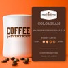 Fresh Roasted Coffee,100% Water Processed Half-Caf Colombian, Kosher, K-Cup Compatible,