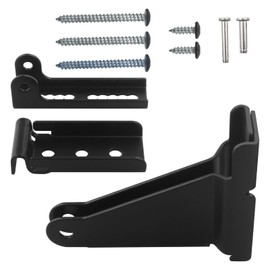 RMSPO Storm Door Closer Bracket in Black Color, Reinforced Repair Jamb Bracket Compatible with Andersen, Emco, Larson,Pella,40201 Door Repair Kit, Screen Door Closer Replacement Part for Storm Door