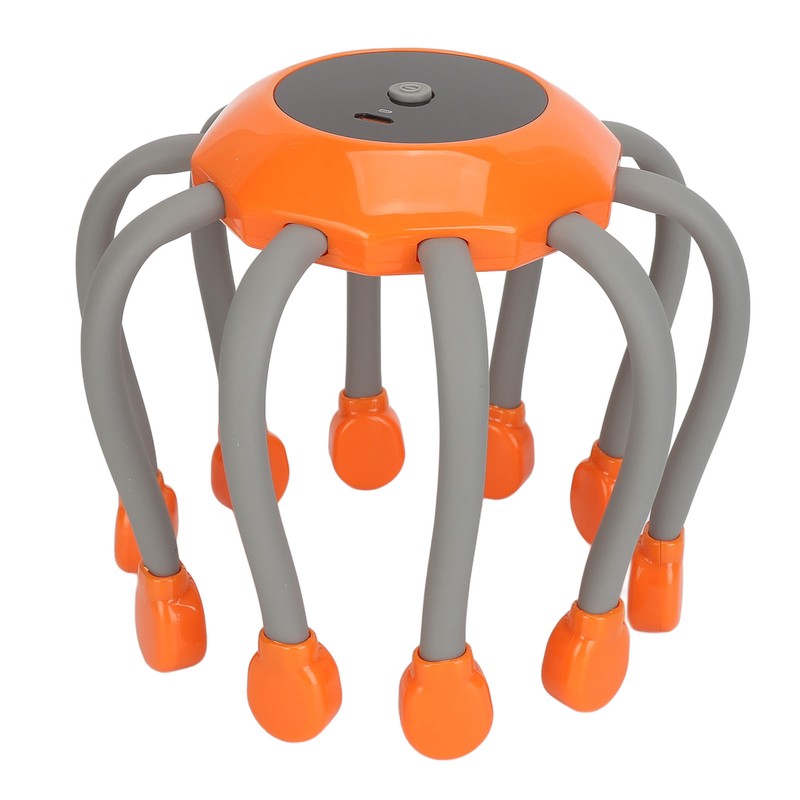 Electric Head Massager 10 Claws Red Lighting Vibration Reduce Stress