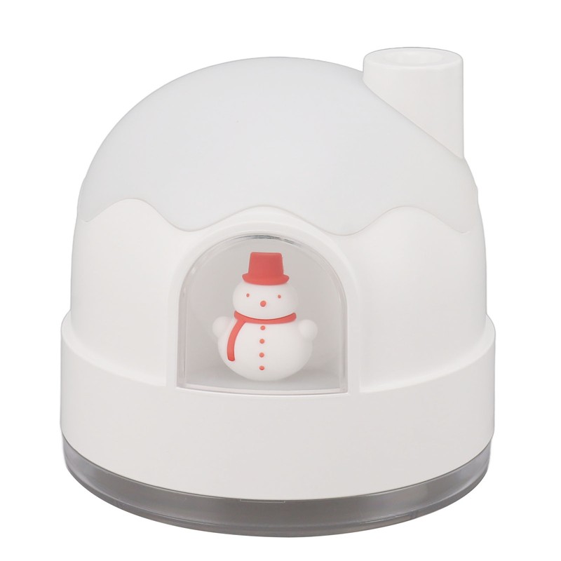 Small Humidifier 350ml Desktop Humidifier Snow House Warm Light USB