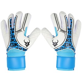 GKHMNEW Professional Soccer Goalkeeper Gloves for Youth Adults Kids Football Gloves High Performance Superior Grip Comfortable Durable for Training and Match Play (Blue, 9)