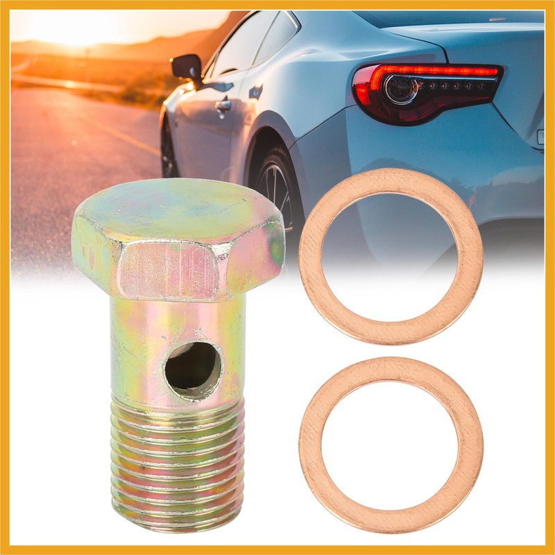 Partuto M16x1.5mm Metric Thread Banjo Bolts Brake Fitting Adapter with