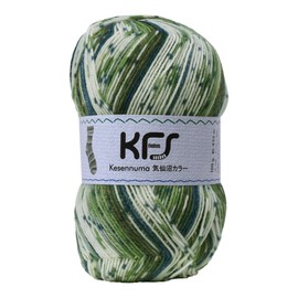 Opal KFS108 Wool Yarn, Kesennuma Color, Forest Green, Multicolor
