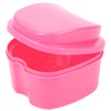 retainer case portable,denture box,denture bath case,denture soaking container box,orthodontic dental