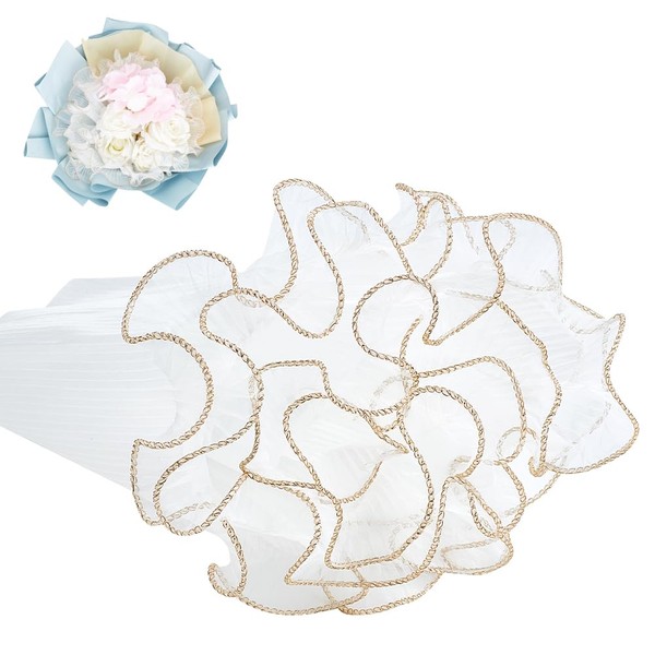 BENECREAT 4 m Net Paper for Wrapping Flowers, 28 cm
