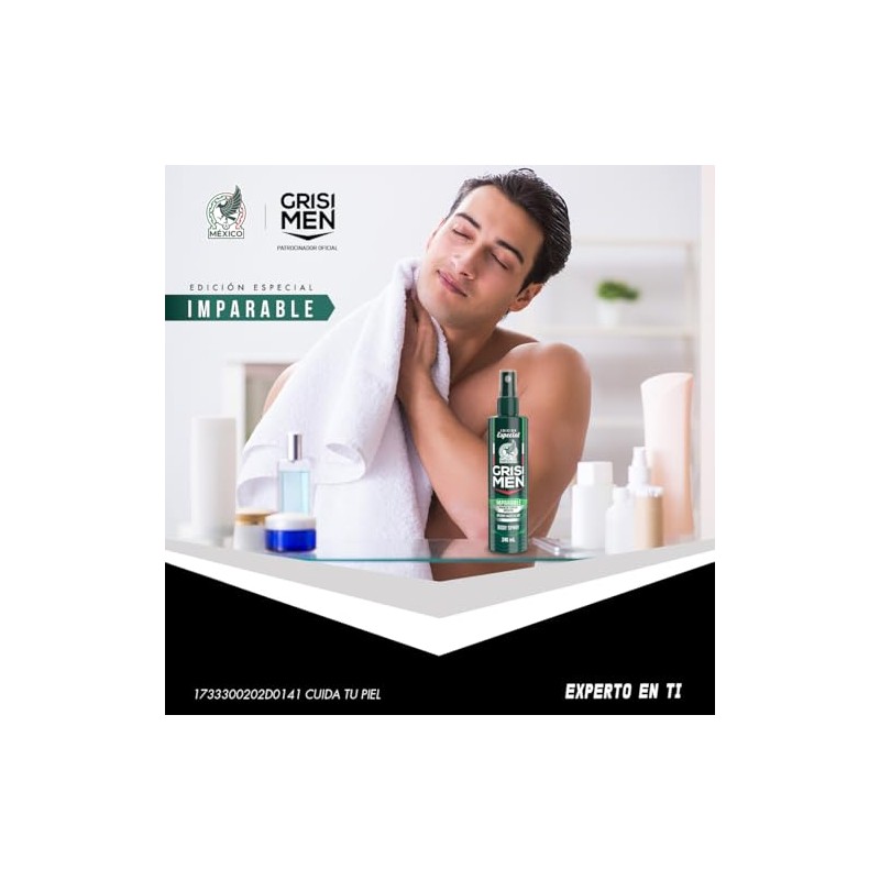 Grisi Men, Body Splash Edición Especial Selección Mexicana, para Hombre,
