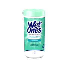 Wet Ones Moist Wipe Vitamin E and Aloe, 40 per pack - 12 packs per case.