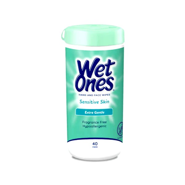 Wet Ones Moist Wipe Vitamin E and Aloe, 40 per pack - 12 packs per case.