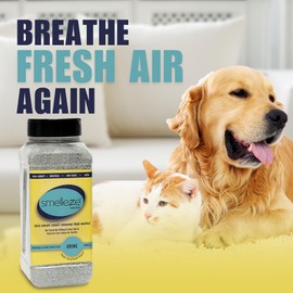 SMELLEZE Natural Urine Smell Removal Deodorizer: 2 lb. Granules Stops Urine Stench