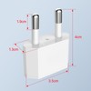 VIEVRE US to EU Adapter, 2 Pin Adapter, USA Germany