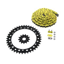 01-05 fits Yamaha YFM660 660 Raptor Yellow O-Ring Chain & Black Sprockets 13/41 94L