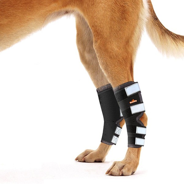 NeoAlly Dog Hind Hock Braces [Pair] Canine Rear Leg Sleeves