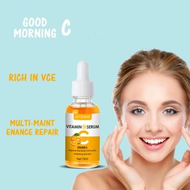Vitamin C Serum and Retinol Serum, Anti Aging Serum Set with Hyaluronic Acid - Morning C and Evening A Serum Face Care Reduce Fine Lines Shrink Pores Anti Wrinkles