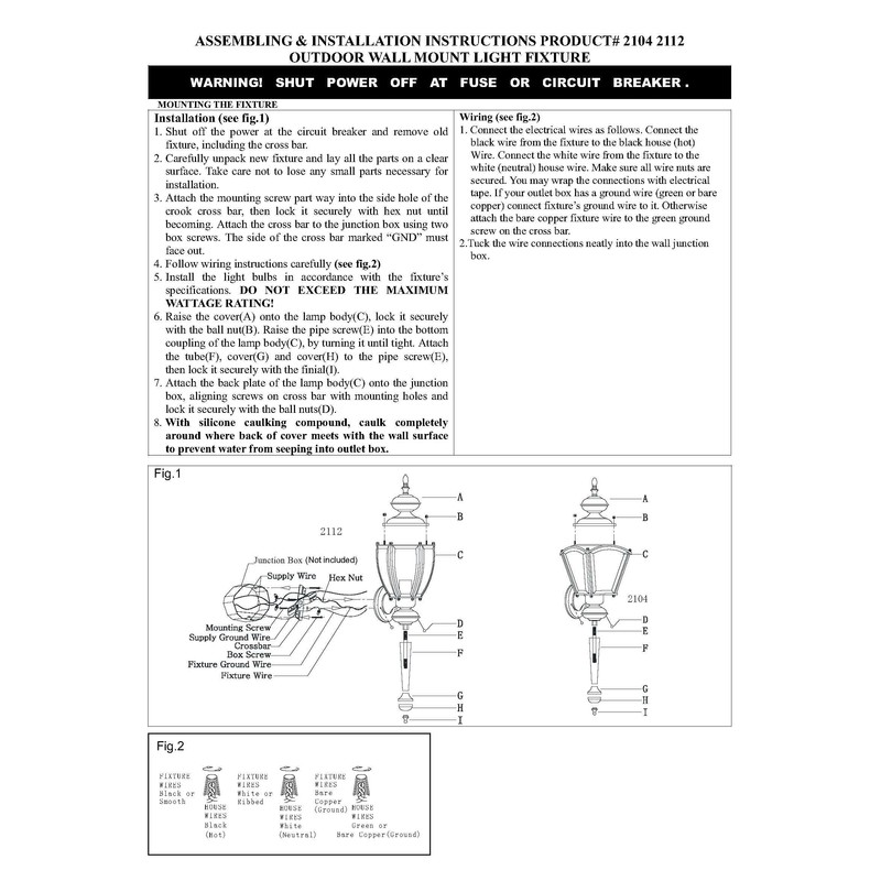 Livex Lighting 2112-02 Outdoor Wall Lantern with Clear Beveled Glass