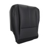 QPCRAP Driver Side Bottom Replacement Leather Seat Cover Perforated Black