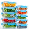 C CREST Glass Meal Prep Containers, [10 Pack] Glass Food