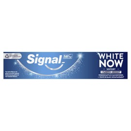 Signal White Now Toothpaste for Immediately 3x Whiter Teeth and Long-Term Whitening Effect** Dental Care for Daily Use 75 ml Pack of 1