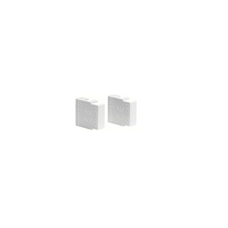 Hager KZN023 End Cap for 3 Phase Rail (Set of