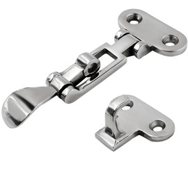 Laorde Stainless Steel Hasps Marine Grade 316 SS Boat Latches Heavy Dudy Door Latch with Screws (B-2 Pack)