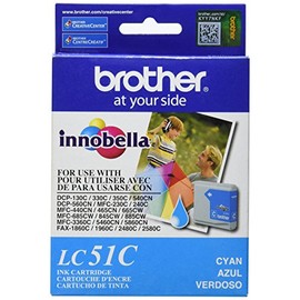 Brother LC51C Cyan -Ink -Cartridge - Retail Packaging