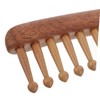 Ipetboom Sandalwood Wide Tooth Comb Durable Hair Massage Comb for