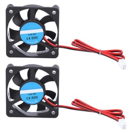 Cooling Fan for 3D Printer, ASHATA 50mm x 50mm x 10mm 3D Cooling Fan,2Pin 12V 4000-6500 RPM 30dB 8-14CFM High-Speed Cooling Fan 3D Printer Parts (2 Packs)