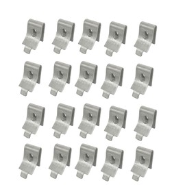 Wmzjnljy 16pcs Adjustable Steel Pilaster Shelf Support Clip or Metal and Wood Shelves for Metal and Wood Shelves(Z15-16)