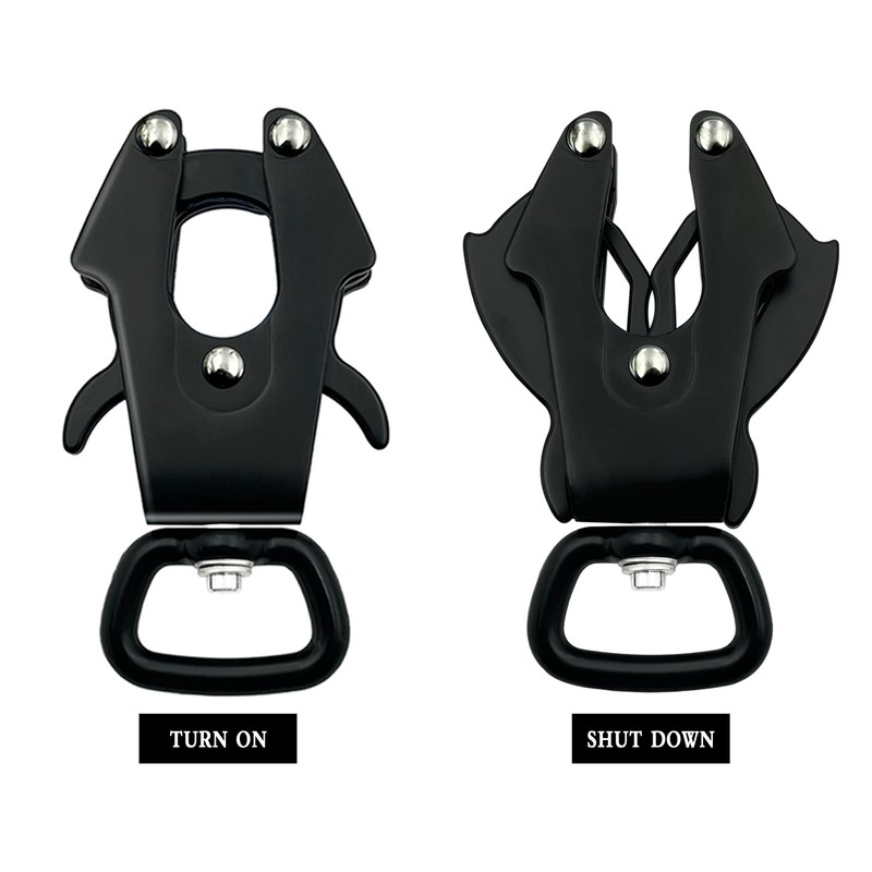 2 Pcs Frog Clip Dog Leash Clasp 360 Degree Swivel