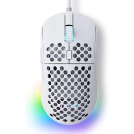 Dierya M1SE Wired Gaming Mouse for PC 12800 DPI White