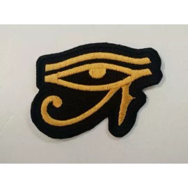 Unbranded EYE OF RA Patch Embroidered Iron/Sew-on Gold Egyptian Symbol Eye of Horus Mystic