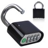 Combination Padlock, 4 Digit Heavy Duty Security Lock, Code Padlock for Locker Outdoor Weatherproof Suitcase Lock Combination Lock for Gym, School Locker, Shed, Garage