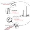 Qrity 20pcs Self Tapping Screws, 304 Stainless Steel Phillips Flat