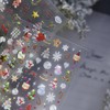 Christmas Nail Stickers Snowflake Snowman Nail Decals 5D Self Adhesive