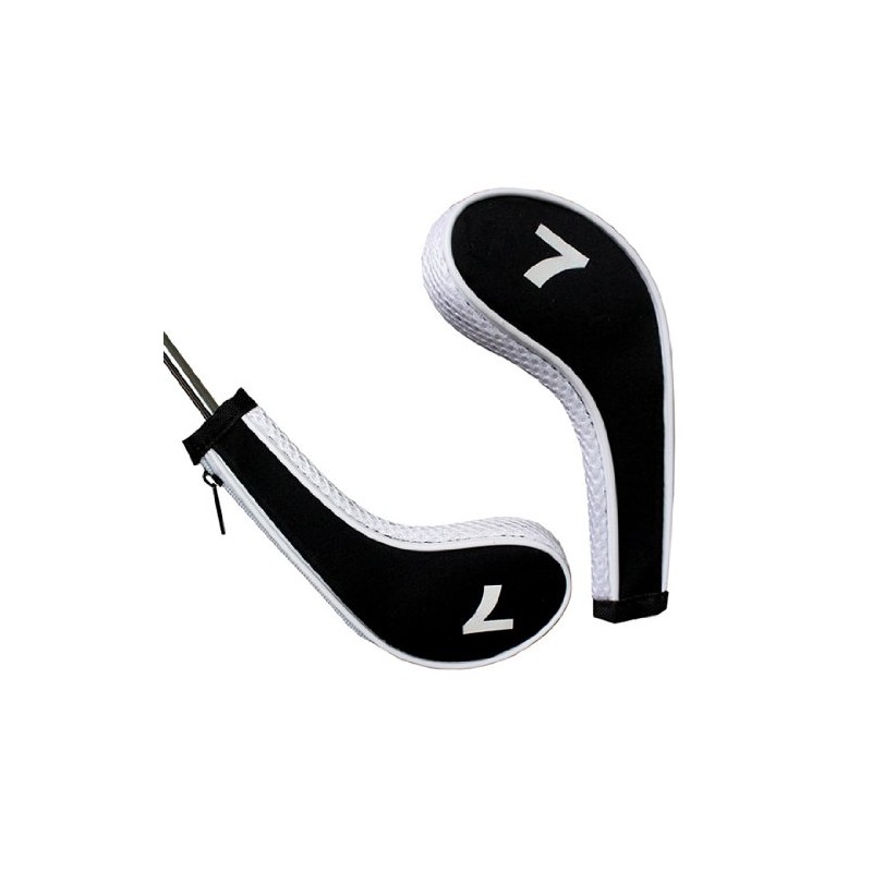Andux Count Print Golf Iron Covers with Zipper Long Neck