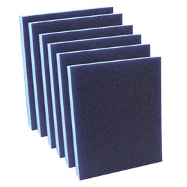 Cjueiom 6 Stück Schleifschwämme, Körnung 100, waschbar und wiederverwendbar, Sandschwamm, flexible Schwamm-Schleifpads, Schleifschwämme für Holz, Trockenbau, Metall