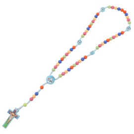 Hohopeti Cross Necklace for Women Vintage Clavicle Chain Bead Design for Weddings Parties and Daily Wear Lightweight and