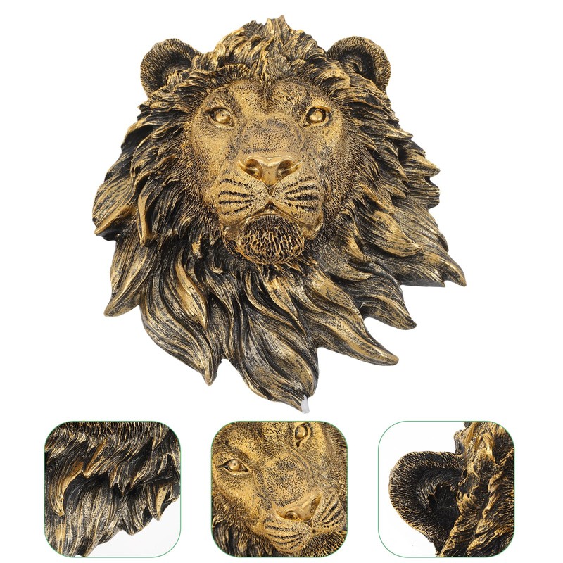 Veemoon Lightweight Lion Head Wall Decor Lion Head Wall Mount