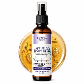 Aceite de romero para el crecimiento del cabello - Anticaída - Repara cabello seco y maltratado | Hidrata, nutre, fortalece | 60 ml