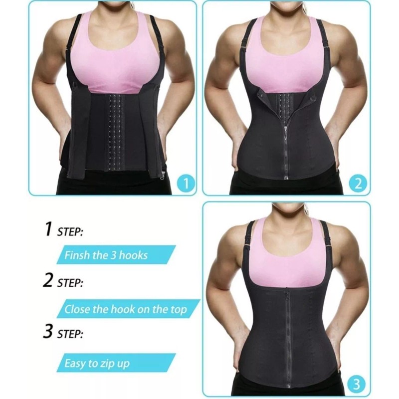 Yuqing Faja Con Broches Y Cierre Doble Compresión Máximo Ajuste