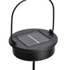 Iron Hollow Water Drop Lamp Solar LED Lantern Garland Garden
