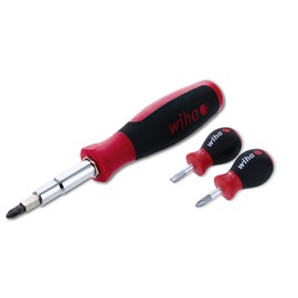 Wiha 77891 11inOne Multi-Driver with SoftFinish Handle & 31191 Stubby Screwdriver Set Phillips #2 and Slotted 5.5mm
