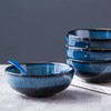 UNICASA Ceramic Pasta Bowls, Porcelain Salad Set of 4, 26