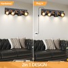 SEEBLEN 4-Light Plug-in Track Lighting, Adjustable Ceiling Spotlight,Industrial Black Kitchen