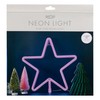 Ginger Ray Christmas Pink Large Light Up Star Neon Light