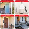 Wdwlbsm 2Pcs Handrail for 1-3 Steps,U Shaped Black Elderly Safety